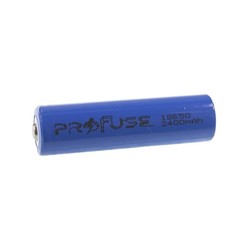 18650 3.7 V 2400mAh Li-ion Şarjlı Pil - Kutup Başlı - ProFuse
