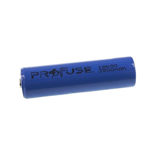 18650 3.7 V 2500 mAh Li-ion Battery - Pole Headed - 1