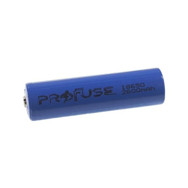 18650 3.7 V 2600 mAh Li-ion Battery - Pole Headed - 1