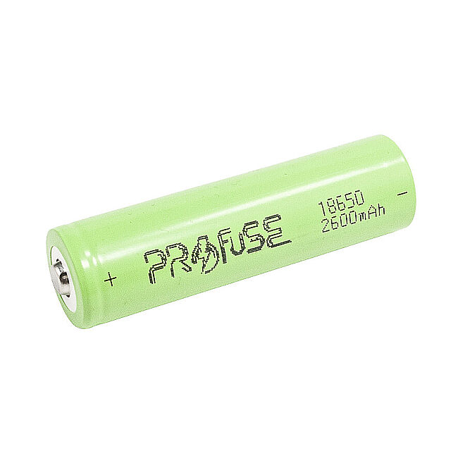 18650 3.7 V 2600mAh Li-ion Şarjlı Pil - Kutup Başlı - 1