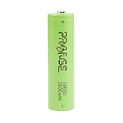 18650 3.7 V 2600mAh Li-ion Şarjlı Pil - Kutup Başlı - 2