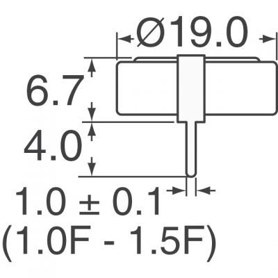 1F 5.5V Supercapacitor - KR-5R5H105-R - 2