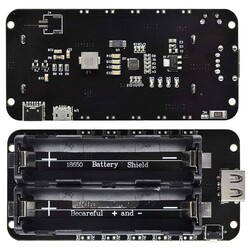 2-Way Switched 18650 Lithium Battery Holder V8 Micro USB - 3