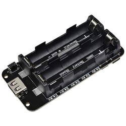 2'li Anahtarlı 18650 Lityum Pil Yuvası V8 Mikro USB 