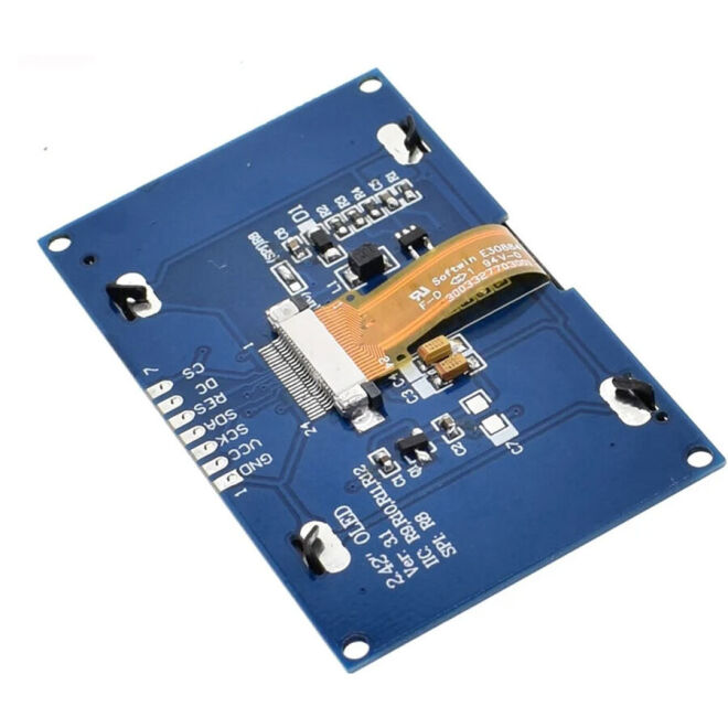2.42 İnç 128x64 OLED SSD1309 Beyaz - 2