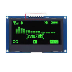 2.42 İnç 128x64 OLED SSD1309 Yeşil - 1