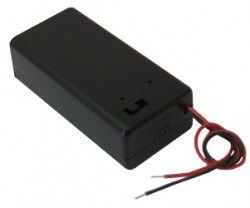 2-AA Battery Housing (With Cover and Switch) - 2