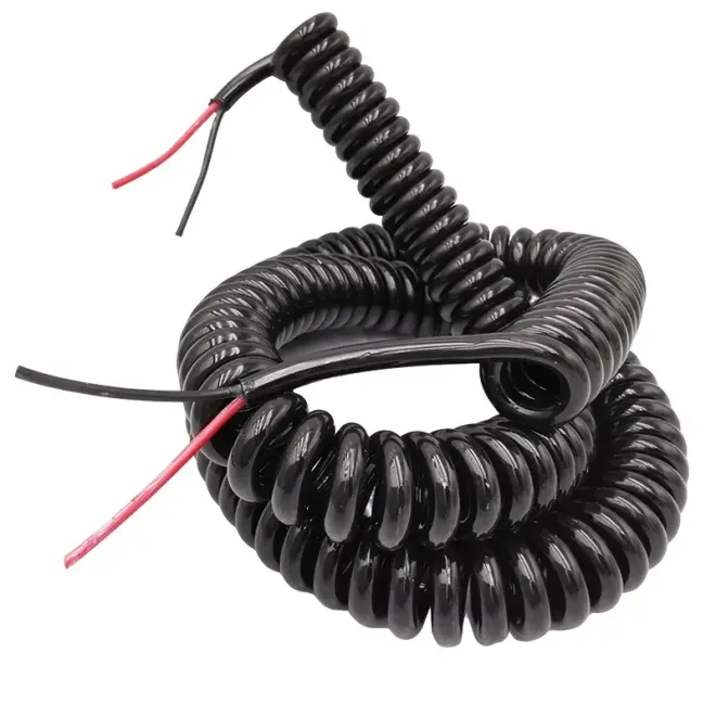 2 Damarlı Yaylı Spiral Kablo 1.2m 18AWG - 1