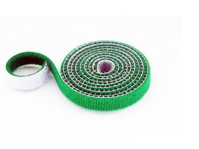 20mm Wide Velcro (loops & hooks integrated) 1 Meter - Green - 1