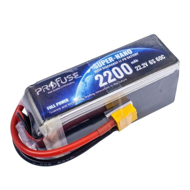 22.2V 6S Lipo Pil-Batarya 2200mAh 60C - 1