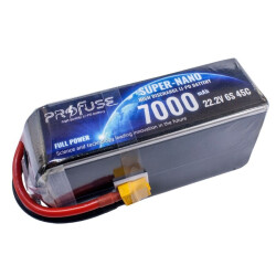 22.2 V 6S Lipo Batarya-Pil 7000 mAh 45C 
