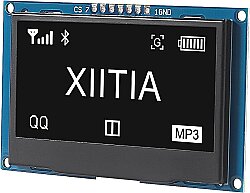 2.42 İnç 128x64 SSD1309 OLED Ekran Modülü - Lehimli - 1