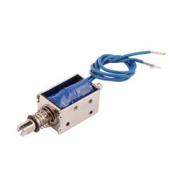24V İtme Çekme Solenoidi - 10mm Stroke - Robotistan