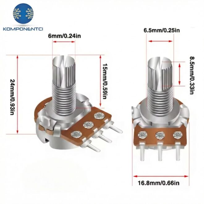 250K Potentiometer - WH148 - 4