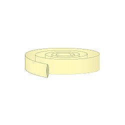12M - 27mm PVC Heat Shrink Şeffaf Sarı - 10 Metre 