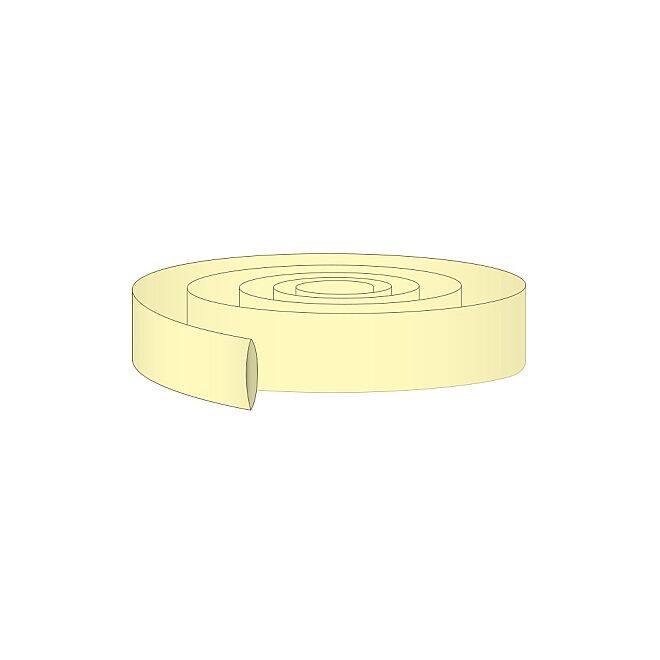 12M - 27mm PVC Heat Shrink Transparent Yellow - 10 Meters - 1