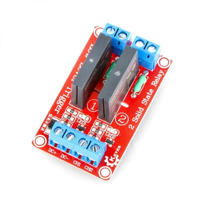 2 Channel 5V Low Level Solid State Relay Module - 1