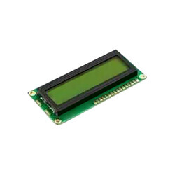 2x16 Işıksız LCD - Yeşil Üzerine Siyah - HY-1602F-001 - Robotistan