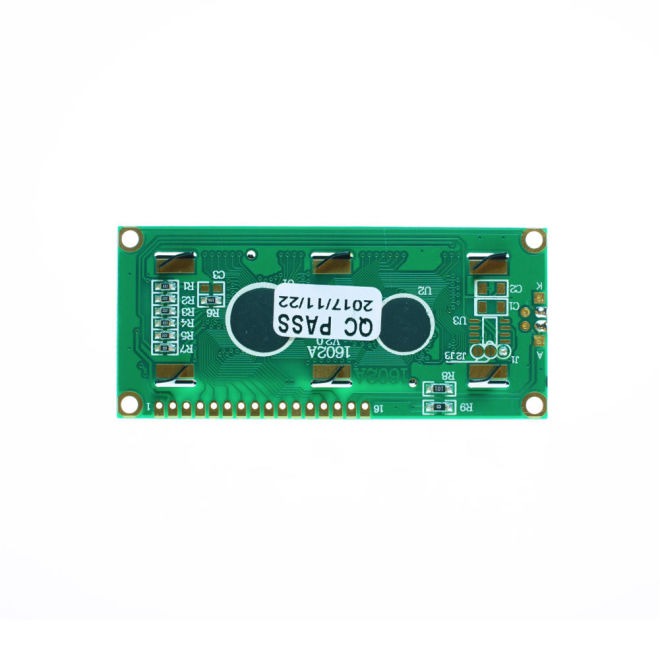 2x16 LCD Screen - Green on Black - 2