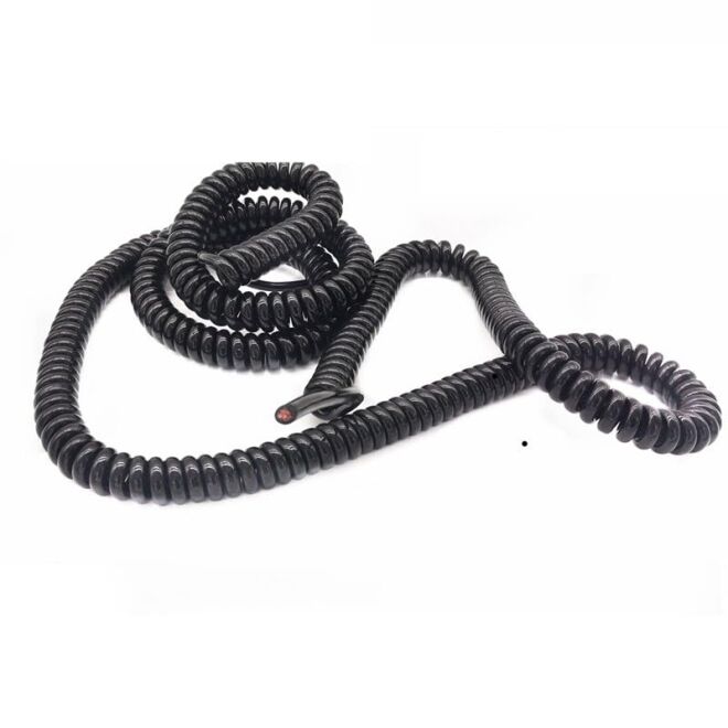 3-Core Spring Spiral Cable 3.7m 18AWG - 2