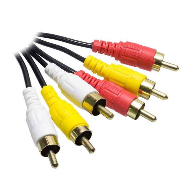 3 RCA + 3 RCA 1.5 Meter Standard RCA Cable - 1