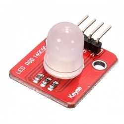 3 Renkli RGB Led Modülü - 10 mm RGB Led - Kırmızı PCB - China