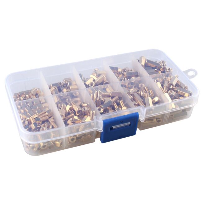 300 Pieces M3 Hexagonal Spacer Bushings - 1