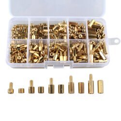 300 Pieces M3 Hexagonal Spacer Bushings - 2