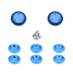 30x8mm Blue Wheel Set - 2