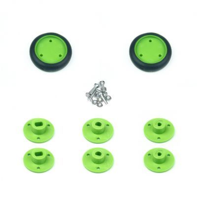 30x8mm Green Wheel Set - 2
