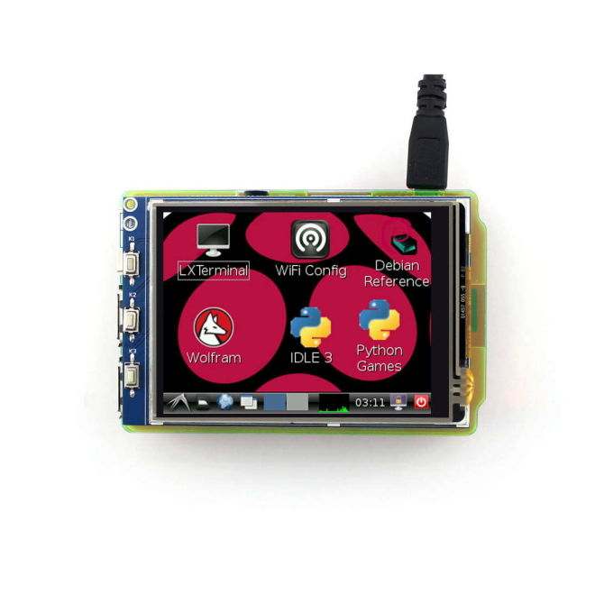 3.2 Inch Raspberry Pi Dokunmatik LCD Ekran (Birincil Ekran) - 1
