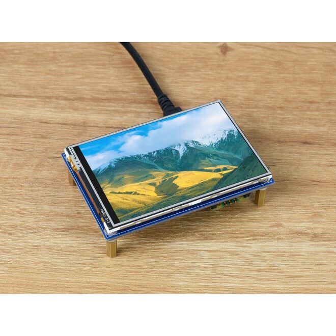 3.5inch Touch Display Module for Raspberry Pi Pico, 65K Colors, 480×320, SPI - 5