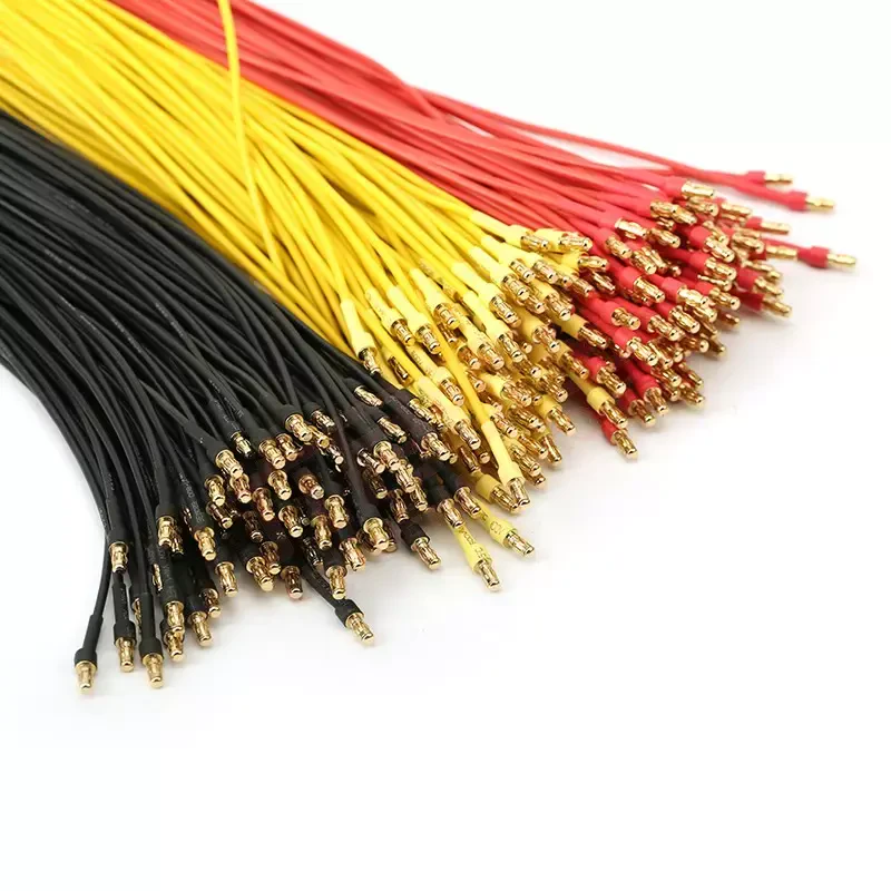 3.5mm Banana Plug Uzatma Kablosu - 30cm 16AWG - Siyah - 2