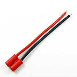 3.5mm Bullet Connector Female W/Housing 10CM Wire 14AWG BLT-35 - Robotistan