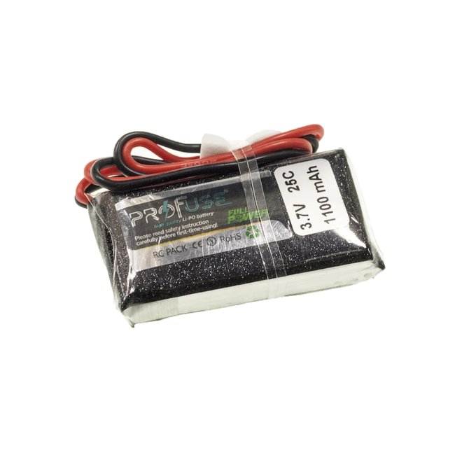 3,7 V Lipo Battery 1100mAh 25C - 1