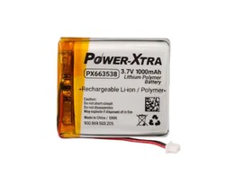 3.7V 1000mAh Li-Po Battery (Lithium Polymer Battery) – With Socket 