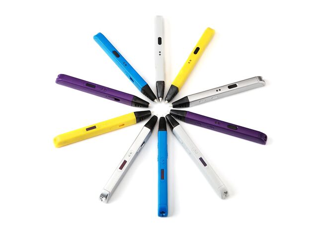 3D Pen Printer - D14 White (Colored Filament Set with Gift) - 3