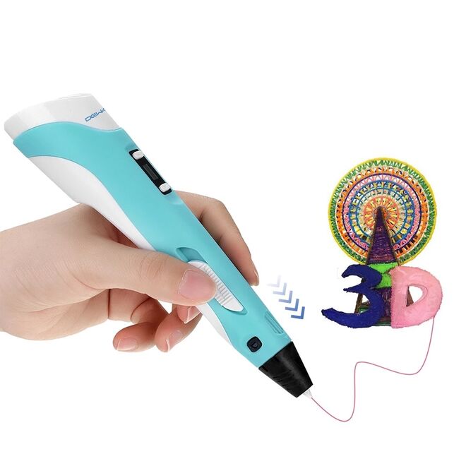 3D Pen V2 Blue Color (Colored Filament Set with Gift) - 2