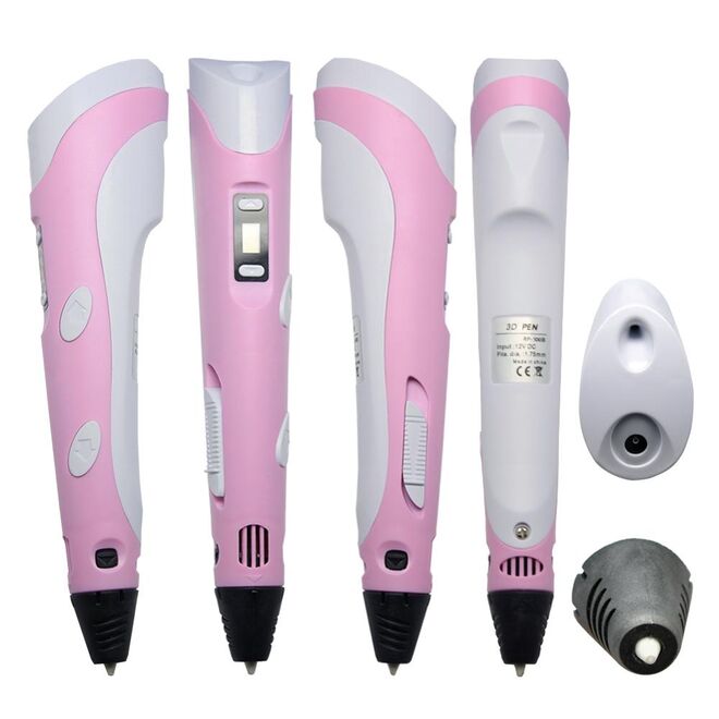 3D Pen V2 Pink Color (Colored Filament Set with Gift) - 2