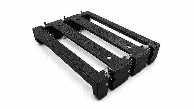 3'lü 18650 PCB Tipi 6 Pin Pil Yuvası - 2