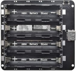 4-Way Switched 18650 Lithium Battery Holder V8 Micro USB - 3
