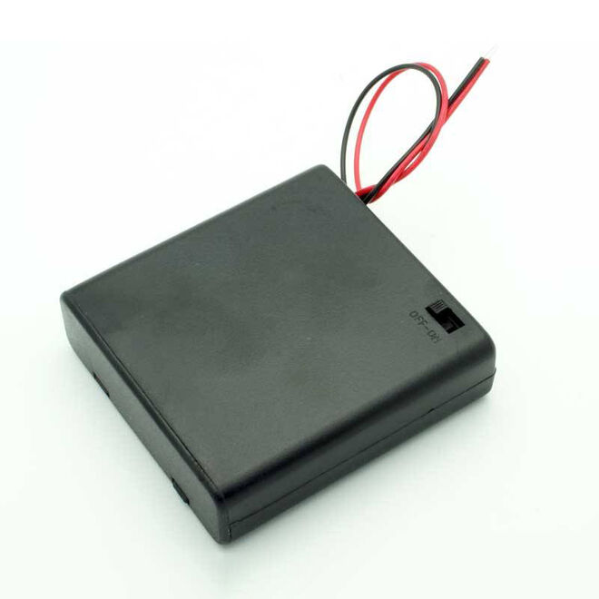 4-AA Battery Housing (Covered and Switched) - 1