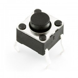 4 Pin Push Button - Black (6x6x5mm) 