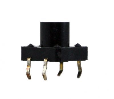 4 Pinli Push Buton - Siyah (12x12x10 mm) - 1