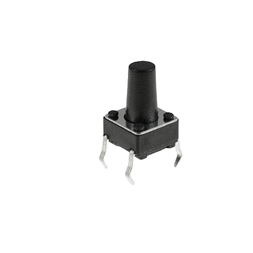 4 Pinli Push Buton - 6x6x10 mm - Siyah - 1