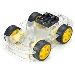 4WD Multi-Purpose Mobile Robot Platform - Transparent 