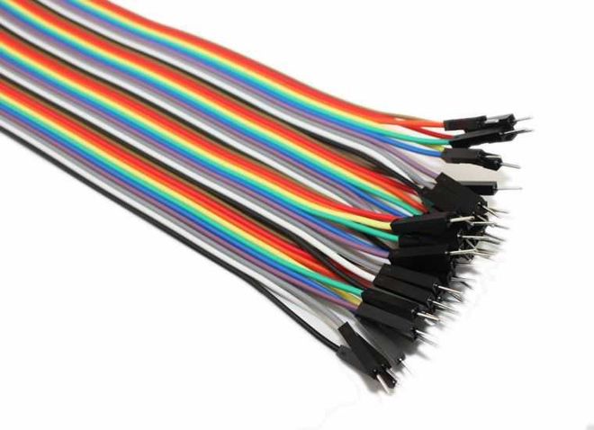 40 Pin M-F Jumper Wires - 10 cm - 3