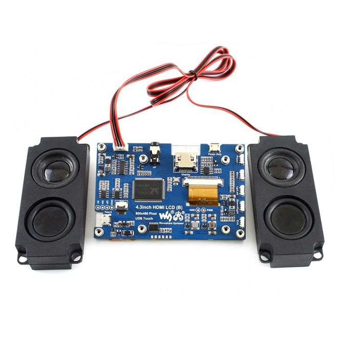 WaveShare 4.3 Inch HDMI Kapasitif Dokunmatik LCD - 800x480 (B) - 3