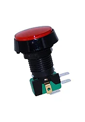 43mm LED Arcade Basmalı Buton Kırmızı - 1