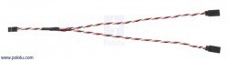 30 cm Servo Çoklama Kablosu - Dişi - 2x Erkek PL-2182 - 5
